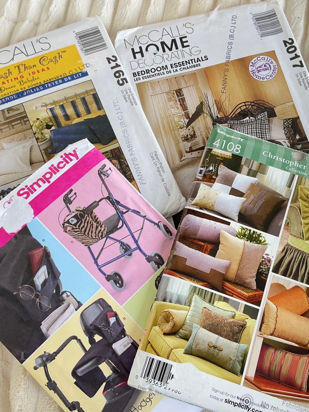 Sewing Patterns, Home Decor, McCall’s Simplicity, New Uncut